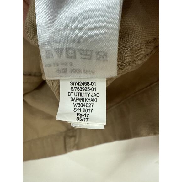 Gap Womens Beige Utility Field Jacket Size XS Khaki Zipper Front Cargo Casual - Picture 5 of 8
